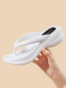 Dép xỏ ngón phong cách tối giản dành cho nữ, Dép xỏ ngón EVA màu trắng mát mẻ - trắng - Xem 1