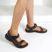 Comfortable Foam Sandals - Black - View 4