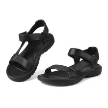 Comfortable Foam Sandals - Black - View 1