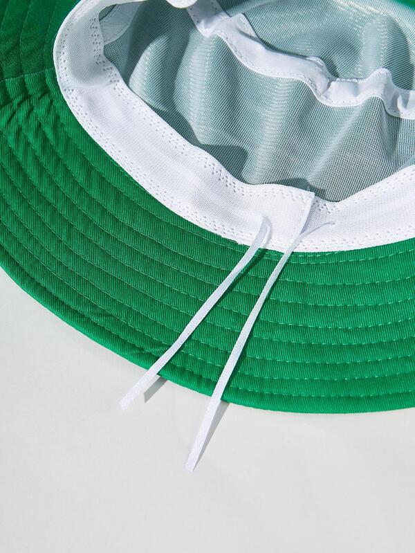 Letter Embroidered Bucket Hat SHEIN USA