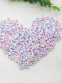 300入組愛心細節DIY珠子 - 彩色 - 查看 4