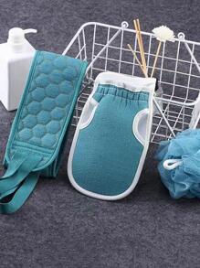 1入組素色沐浴浴花PE隨機顏色家用便攜式沐浴球 - 彩色 - 查看 6