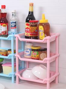 1入組多層廚房收納架 - 粉色 - 查看 3