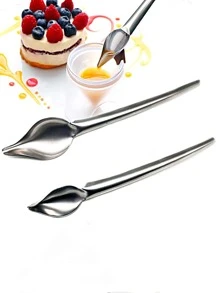 1pc Stainless Steel Piping Spoon - Silver - View 7