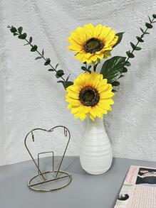 1入組素色花瓶 - 白色 - 查看 2