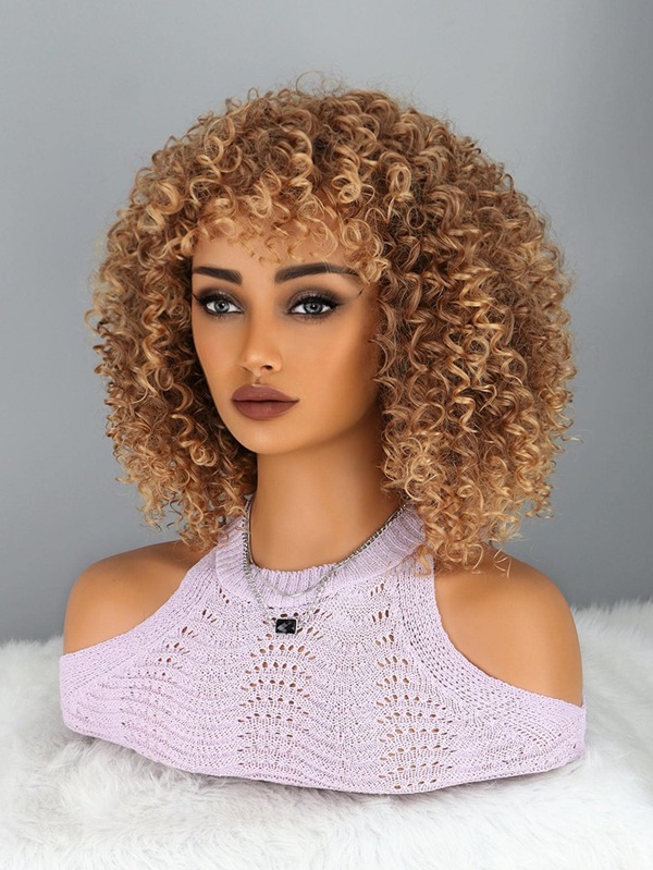 Afro Short Curly Synthetic Wig SHEIN UK