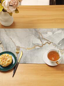 1入組大理石圖案長方桌布 - 彩色 - 查看 4