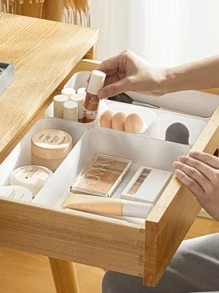 1入組塑膠彩妝收納盒 - 無色 - 查看 6