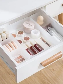 1入組塑膠彩妝收納盒 - 無色 - 查看 2