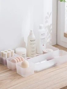 1入組塑膠彩妝收納盒 - 無色 - 查看 5