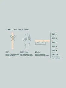 1pc Luxury Rhinestone Decor Ring For Women For Gift