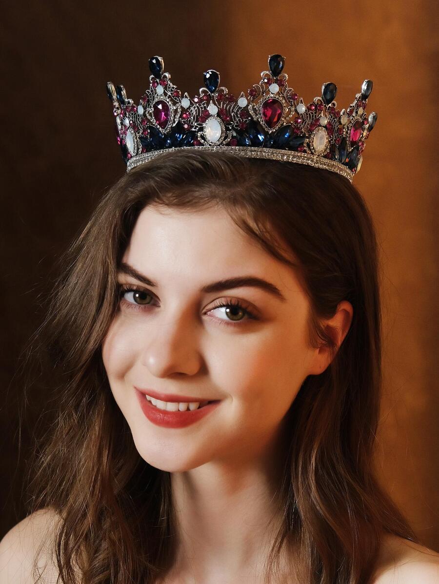 Rhinestone trang trí băng đô cô dâu - Nhiều màu - Xem 1