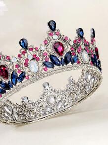 Rhinestone trang trí băng đô cô dâu - Nhiều màu - Xem 3