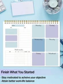 Trees 1入組藍色筆記本 - 彩色 - 查看 4