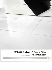 1roll PET Floor Sealing Sticker - Silver - View 7