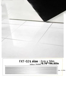 1roll PET Floor Sealing Sticker - Silver - View 5