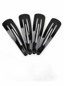 12 chiếc Kẹp tóc đơn giản tối giản cho nữ, dành cho cuộc sống hàng ngày - màu đen - Xem 2