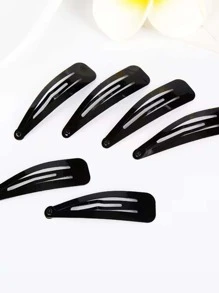 12 chiếc Kẹp tóc đơn giản tối giản cho nữ, dành cho cuộc sống hàng ngày - màu đen - Xem 6
