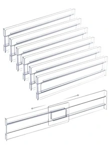 6 件装透明抽屉隔断装饰秋季装饰节日装饰房间装饰家居装饰秋季装饰卧室装饰 - 無色 - 查看 2