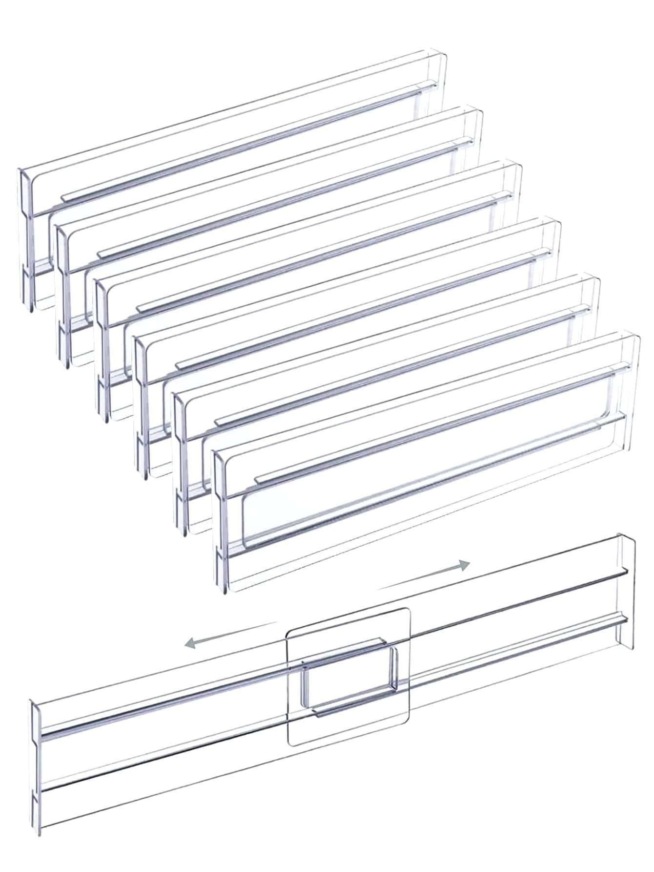 6 件装透明抽屉隔断装饰秋季装饰节日装饰房间装饰家居装饰秋季装饰卧室装饰