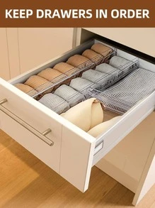 6 件装透明抽屉隔断装饰秋季装饰节日装饰房间装饰家居装饰秋季装饰卧室装饰 - 無色 - 查看 6