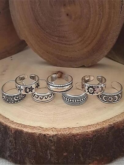 6/7/18 delar/set semesterstrandtema stjärna, måne, sol, vågor retrostil tåringar set för kvinnor