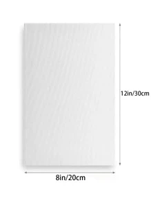 2pcs Painting Canvas, Blank White Stretched Canvas Sold Loose,Back To School,School Supplies