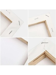 2pcs Painting Canvas, Blank White Stretched Canvas Sold Loose,Back To School,School Supplies