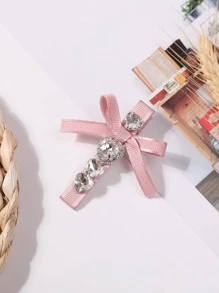 1 Nữ Kim Cương Giả Trái Tim & Nơ Trang Trí Kẹp Tóc Quyến Rũ, Cho Ngày Trang Trí - Nhiều màu - Xem 1