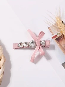 1 Nữ Kim Cương Giả Trái Tim & Nơ Trang Trí Kẹp Tóc Quyến Rũ, Cho Ngày Trang Trí - Nhiều màu - Xem 4