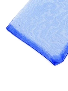 10入組抽繩透明禮品現代滌綸禮品包裝袋適合派對供應 - 玫紅色 - 查看 6