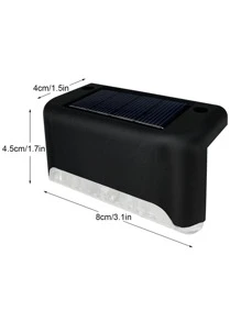 Linterna solar impermeable de 3/4 piezas - Negro - Ver 5