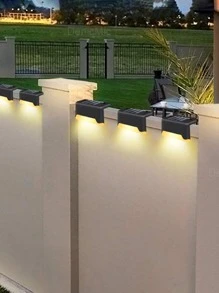 Linterna solar impermeable de 3/4 piezas - Negro - Ver 1