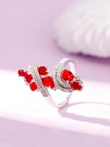 Nhẫn Trang Trí Đá Cubic Zirconia - Nhiều màu - Xem 4