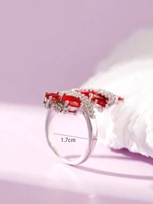 Nhẫn Trang Trí Đá Cubic Zirconia - Nhiều màu - Xem 6