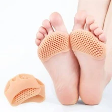 1 Bảo Vệ Bàn Chân Trước Miếng Lót, Rỗng Ra Thoáng Khí Thoải Mái Chống Trơn Trượt Dạng & Lót Cho Giày - Màu be - Xem 1