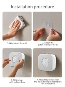 1 pieza Dispensador montado en la pared de plástico cruzado