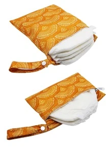 2pcs Baby Different Size Polyester Diaper Bag - Multicolor - View 5