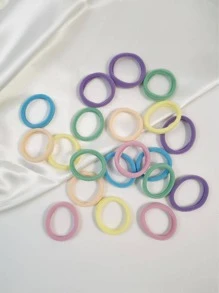 20 chiếc cà vạt buộc tóc đơn giản cho nữ, dùng cho cuộc sống hàng ngày - Nhiều màu - Xem 5