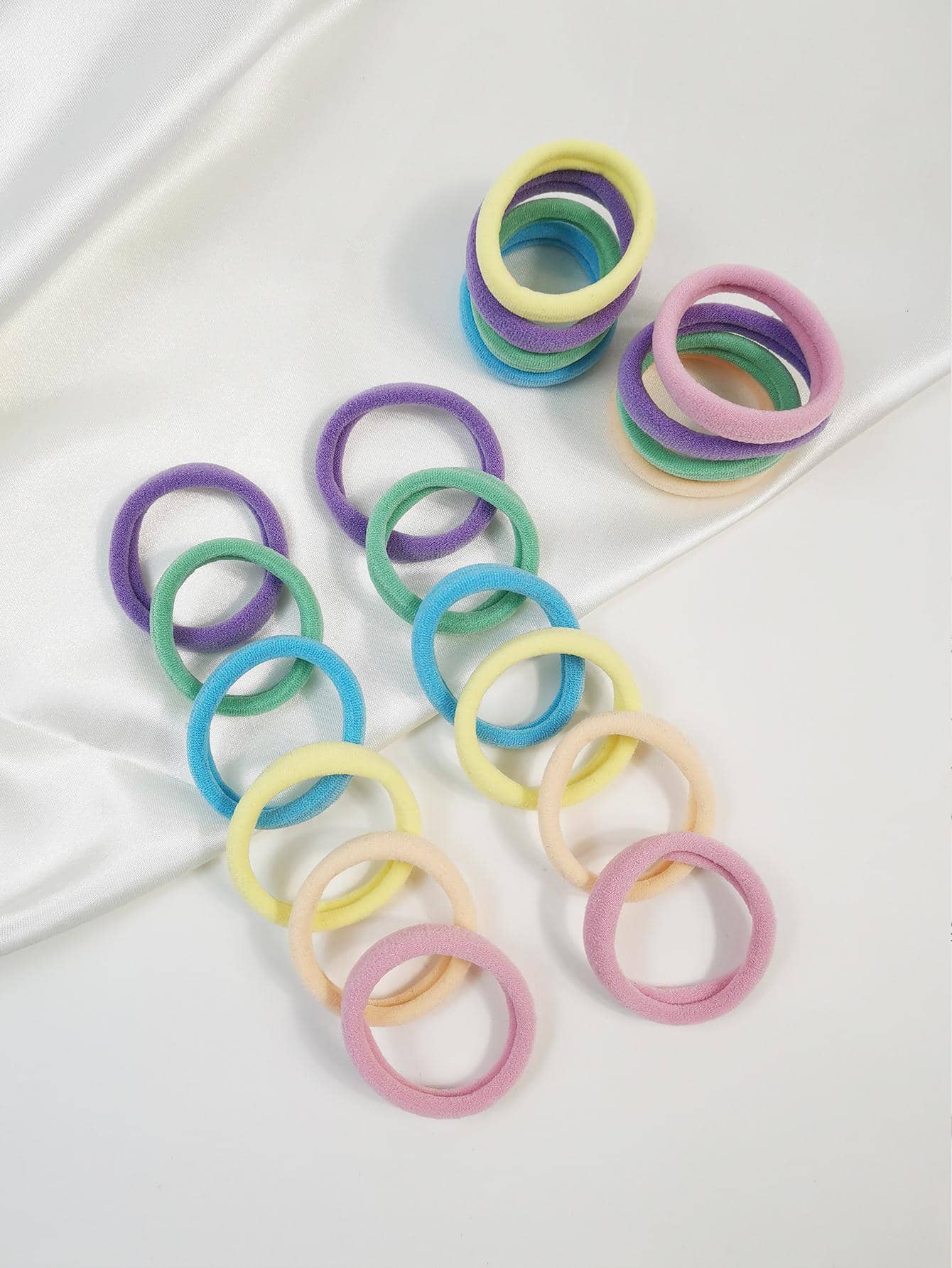 20 chiếc cà vạt buộc tóc đơn giản cho nữ, dùng cho cuộc sống hàng ngày - Nhiều màu - Xem 1