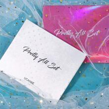 Pretty All Set Eyeshadow Palette Holiday Gift Set Pro 86 Colors Makeup Kit Matte Shimmer Eye Shadow Highlighters Contour Blush Powder All In One Makeup Pallet - Nhiều màu - Xem 7
