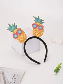 1 pieza Diadema con diseño de piña fiesta - Amarillo - Ver 2