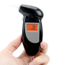 1pc LCD Screen Alcohol Tester Digital Alcohol Detector Alcohol Breath Tester Breathalyzer - Black - View 3