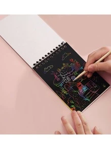 1pc Cartoon Graphic Spiral Sketchbook - Multicolor - View 3