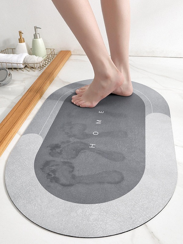 Bathroom Diatom Mud Floor Mat Absorbent Mat Toilet Door Quick Drying Non-Slip Mat Foot Mat Toilet Kitchen Carpet Soft Mat Home Bathroom Decor Outdoor Rug Door Mat Fall Decor Bathroom Accessories Back To School