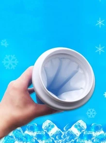 1 cốc silicon, cốc nước hai tông màu hiện đại cho gia đình - Màu Hồng Tươi - Xem 4