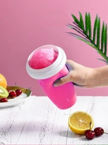 1 cốc silicon, cốc nước hai tông màu hiện đại cho gia đình - Màu Hồng Tươi - Xem 1