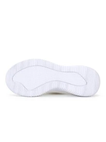 女士灰色网眼透气休闲运动鞋 - 时尚、百搭、运动设计、一脚蹬、轻便、防滑、舒适平底鞋 - 灰色 - 查看 6