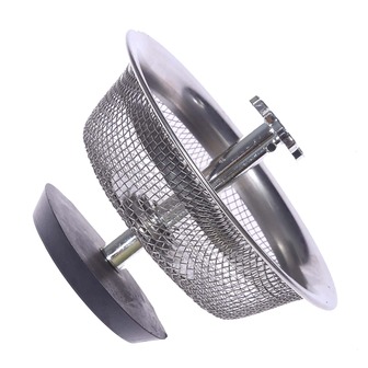 1入組圓形銀色發塞，家用便攜式不銹鋼排水塞