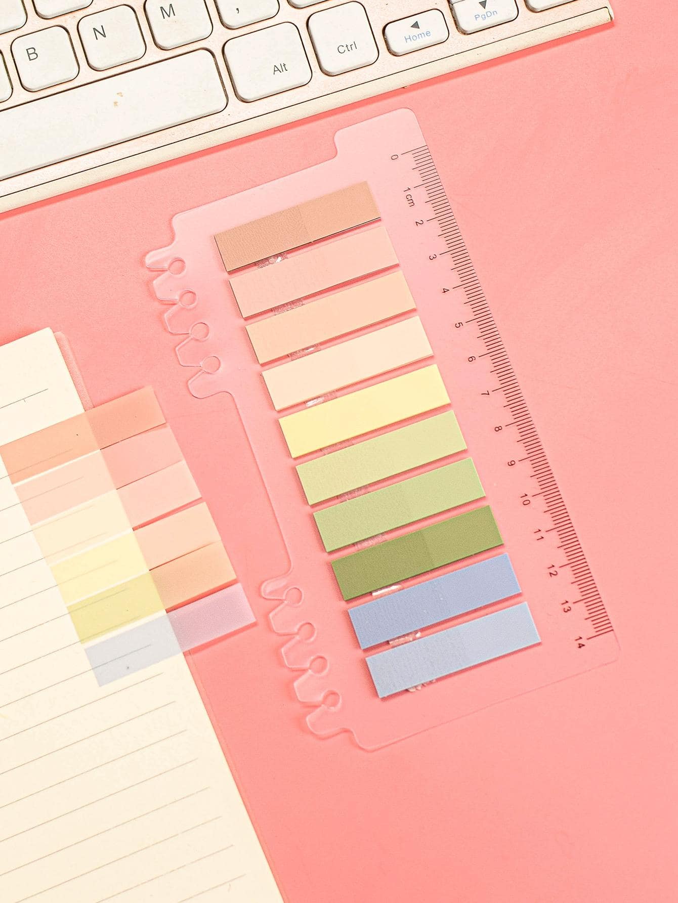 1款共200張寵物紙黏貼便條,學生索引標籤,辦公室標籤螢光便條,學校和辦公室用品,隨機發送1個 - 彩色 - 查看 1